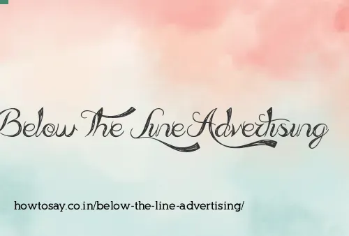 Below The Line Advertising