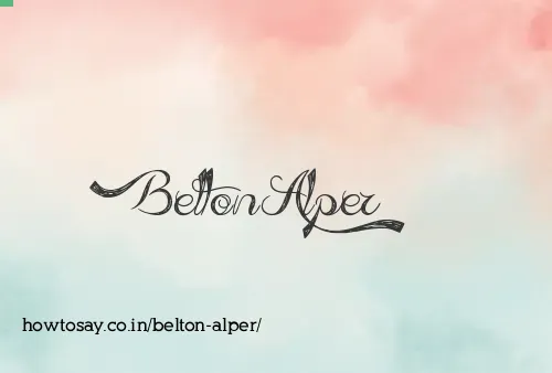 Belton Alper