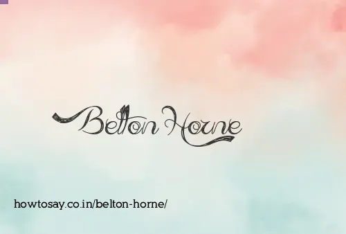 Belton Horne