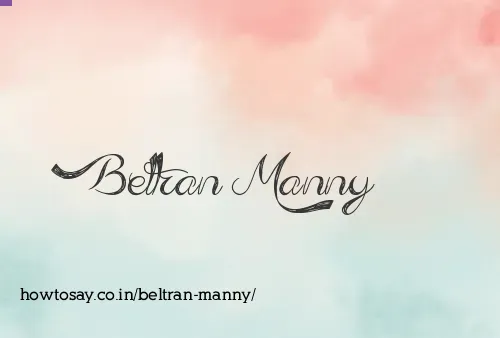 Beltran Manny