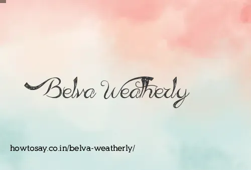 Belva Weatherly