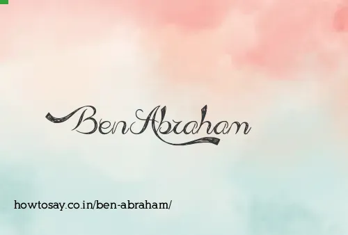 Ben Abraham