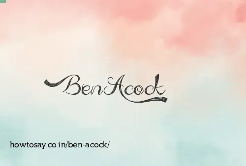 Ben Acock