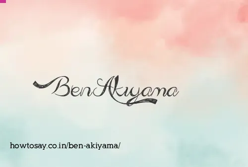 Ben Akiyama