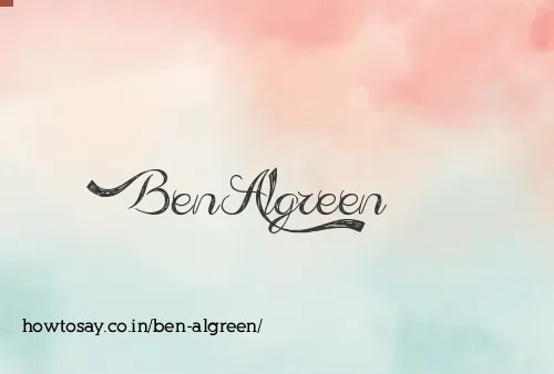 Ben Algreen