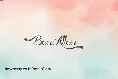 Ben Allen