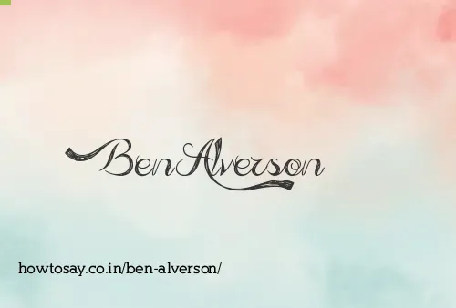 Ben Alverson