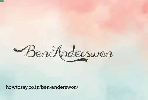 Ben Anderswon