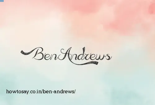 Ben Andrews