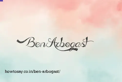 Ben Arbogast
