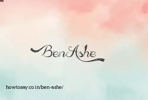 Ben Ashe