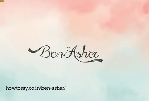 Ben Asher