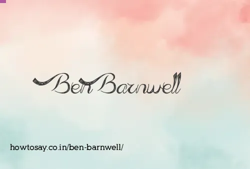 Ben Barnwell