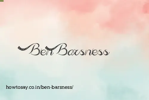Ben Barsness