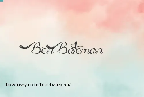 Ben Bateman