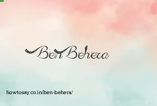 Ben Behera