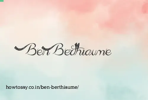 Ben Berthiaume