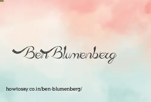 Ben Blumenberg