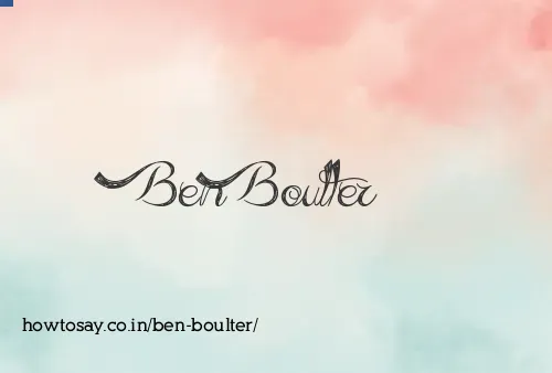 Ben Boulter