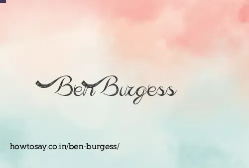 Ben Burgess