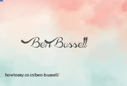 Ben Bussell
