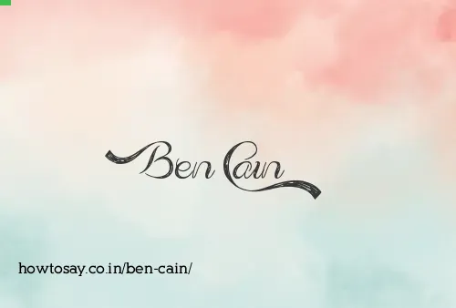 Ben Cain