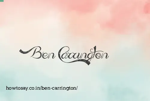 Ben Carrington