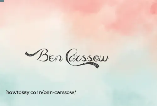 Ben Carssow