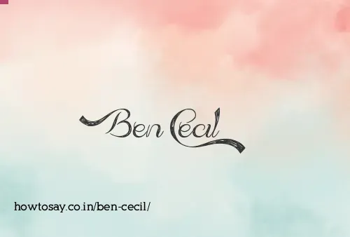 Ben Cecil