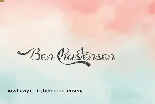 Ben Christensen