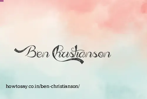 Ben Christianson
