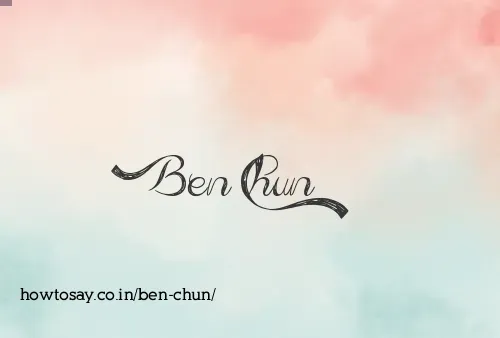 Ben Chun