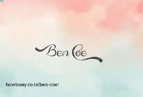 Ben Coe