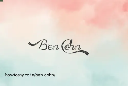 Ben Cohn