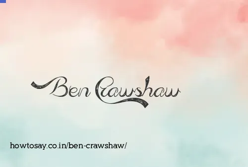 Ben Crawshaw