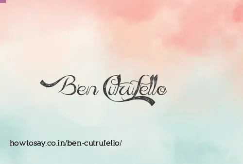 Ben Cutrufello