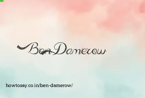 Ben Damerow