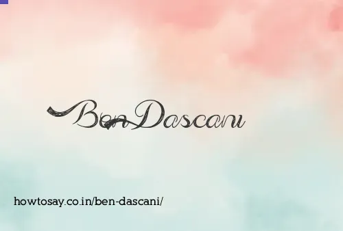 Ben Dascani