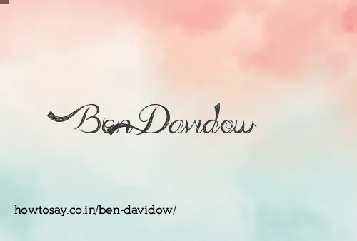 Ben Davidow