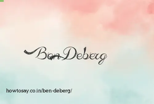 Ben Deberg