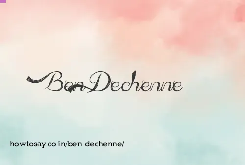 Ben Dechenne