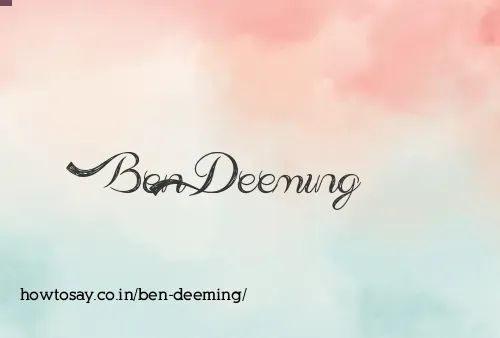 Ben Deeming