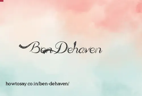 Ben Dehaven