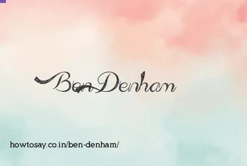 Ben Denham