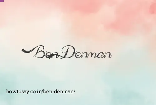 Ben Denman