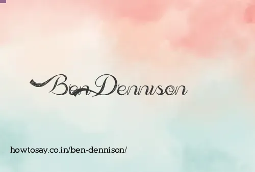 Ben Dennison