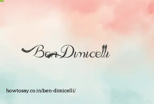 Ben Dimicelli