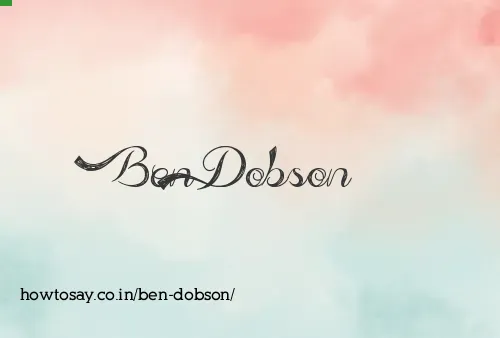 Ben Dobson