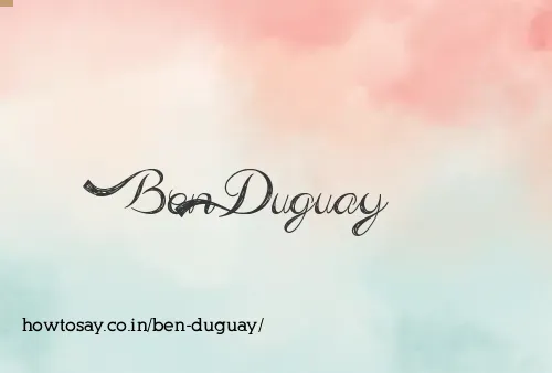 Ben Duguay