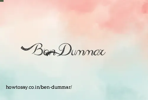 Ben Dummar